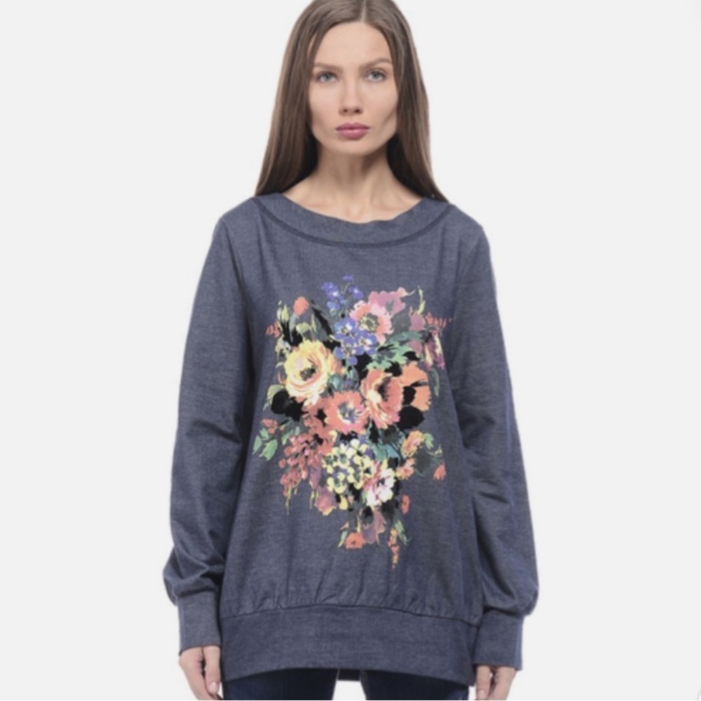Love Moschino Floral Crewneck Sweatshirt 40/4